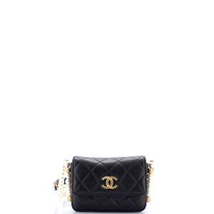 Chanel About Pearls Flap Card Holder #241448C21B